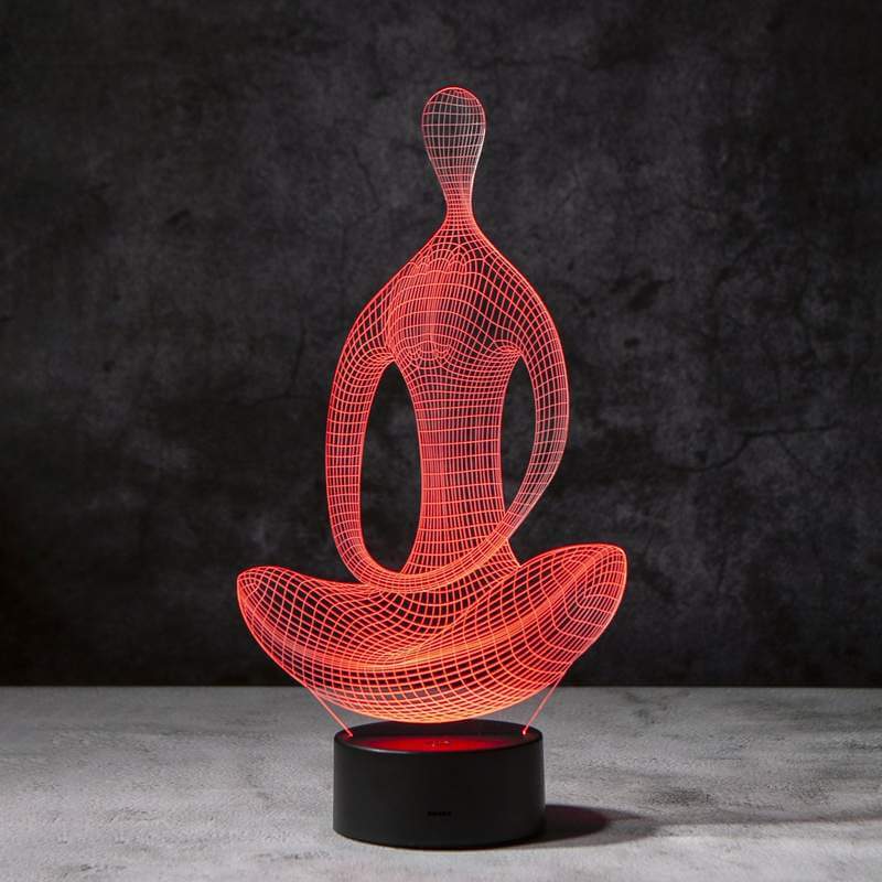 Lampe à illusion 3D pour le yoga