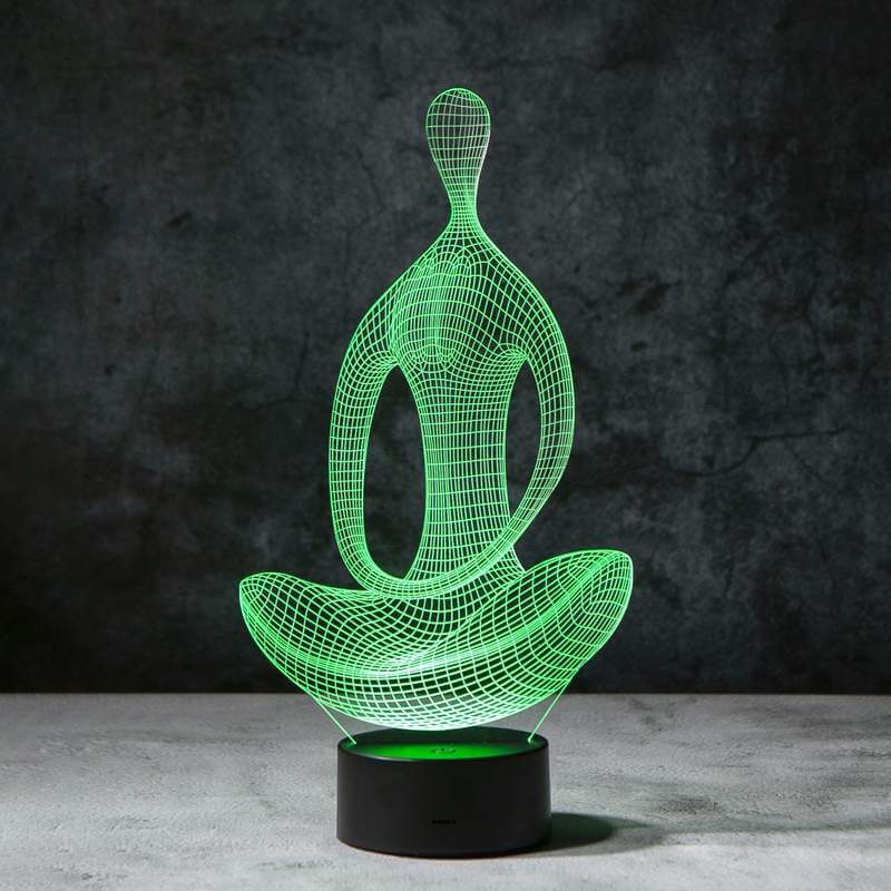Lampe à illusion 3D pour le yoga