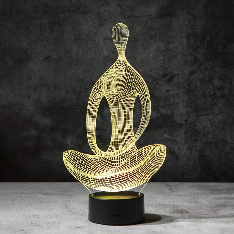 Lampe à illusion 3D pour le yoga