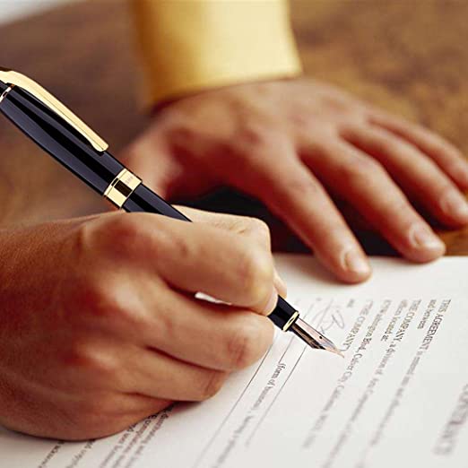 Stylo Plume de luxe à encre métallique