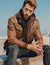VESTE EN CUIR SYNTHÉTIQUE HOMME