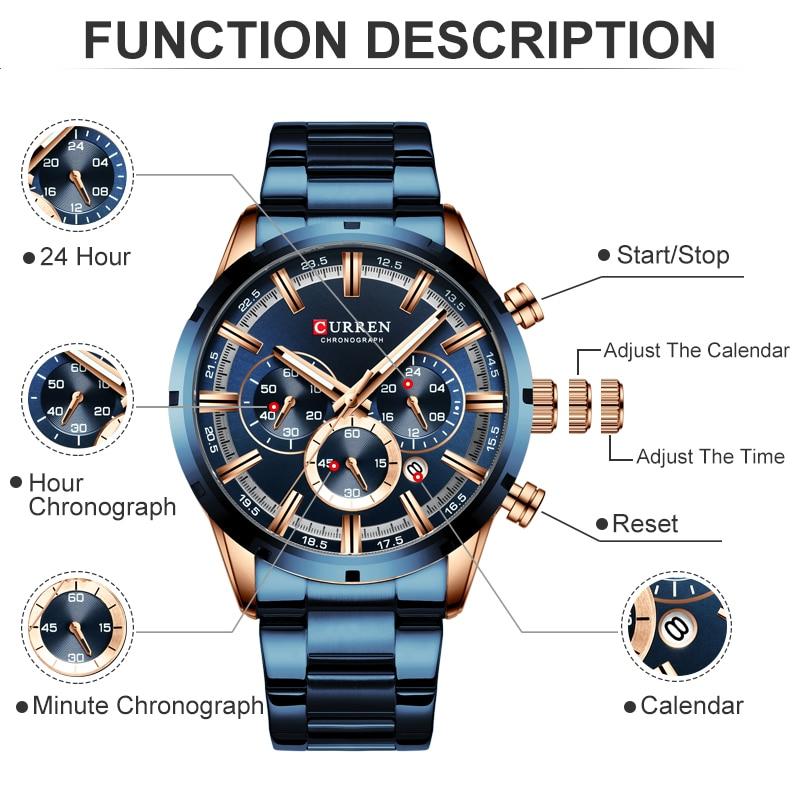 Montre chronographe Curren Business