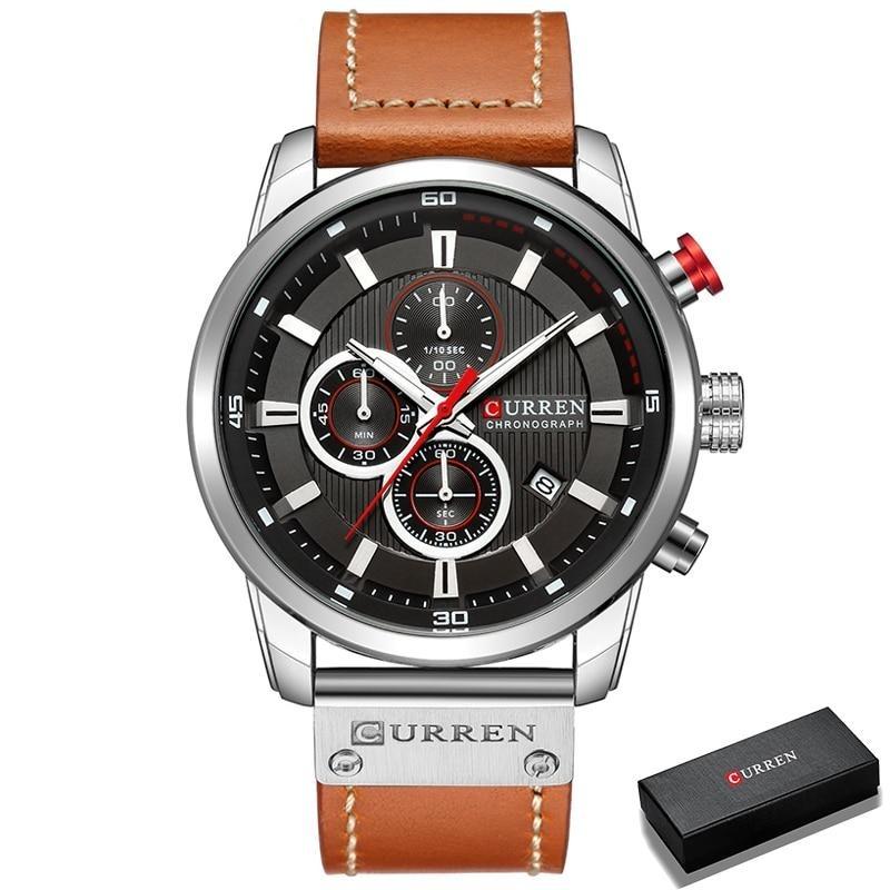 CURREN Chronographe Montre-bracelet pour homme