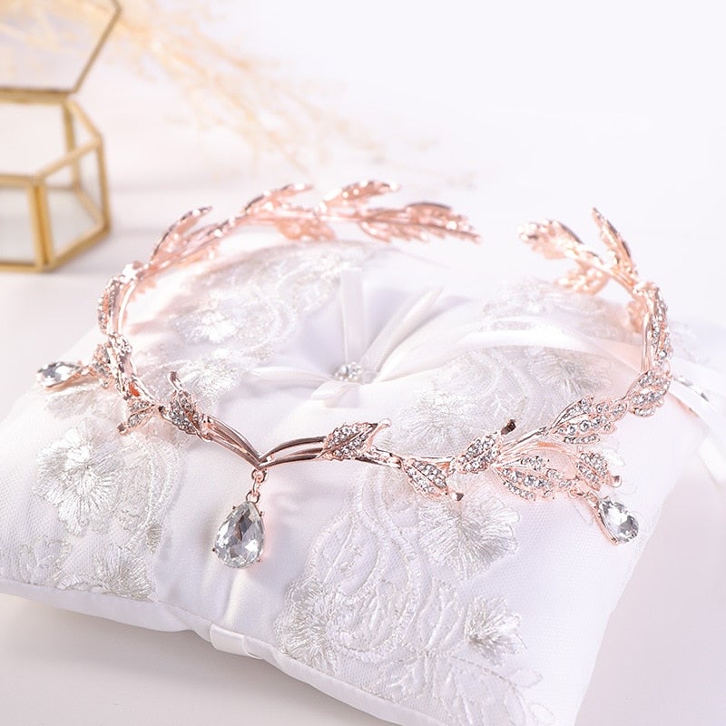 Couronne de luxe en cristal pour femme