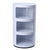 Armoire moderne cylindrique à 3 niveaux