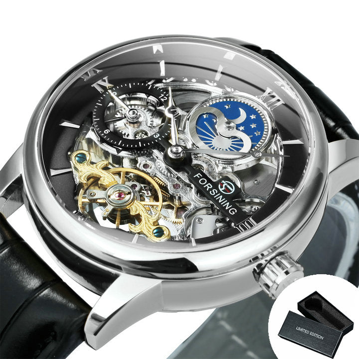 Forsining - Montre squelette pour hommes