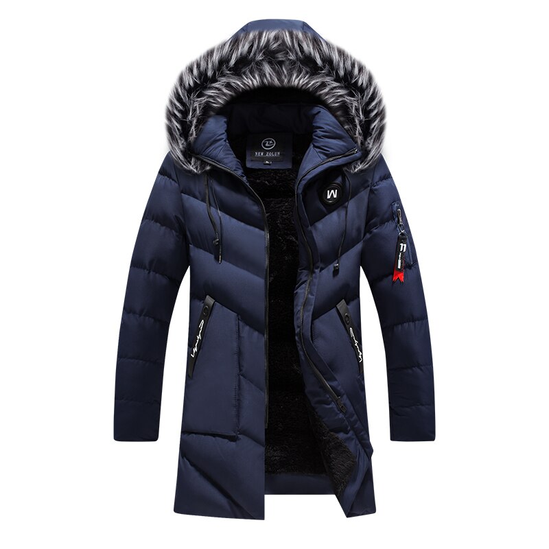 Manteau d'hiver à capuche en fourrure pour hommes