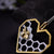 Collier à cœur en nid d'abeille