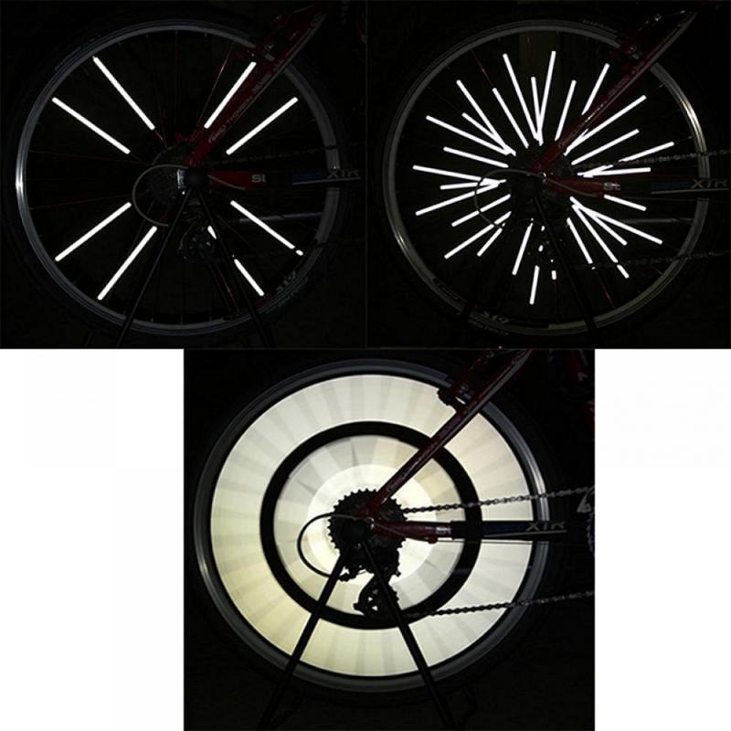 12 pièces Réflecteur de rayons de roue de vélo