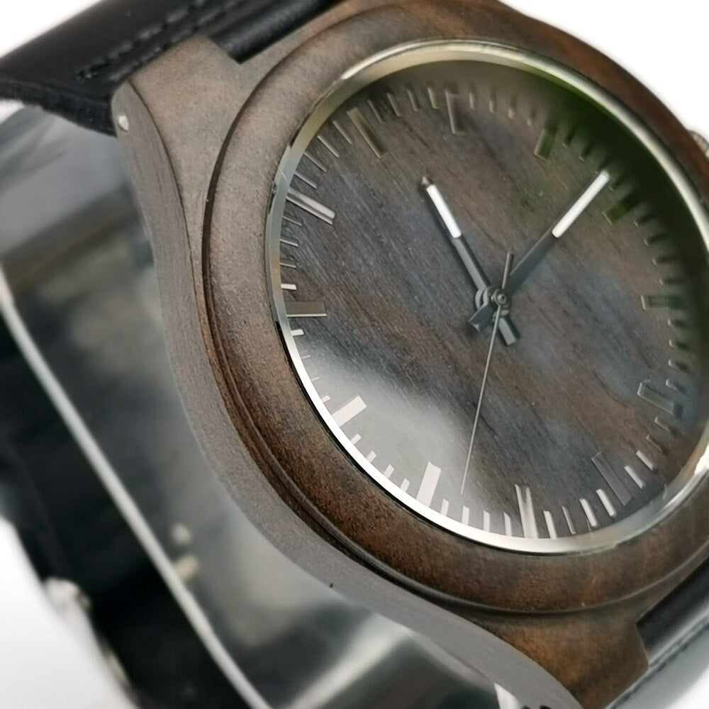 Tu seras toujours mon fils Montre en bois gravée