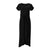 Robe Maxi à manches courtes et à col rond