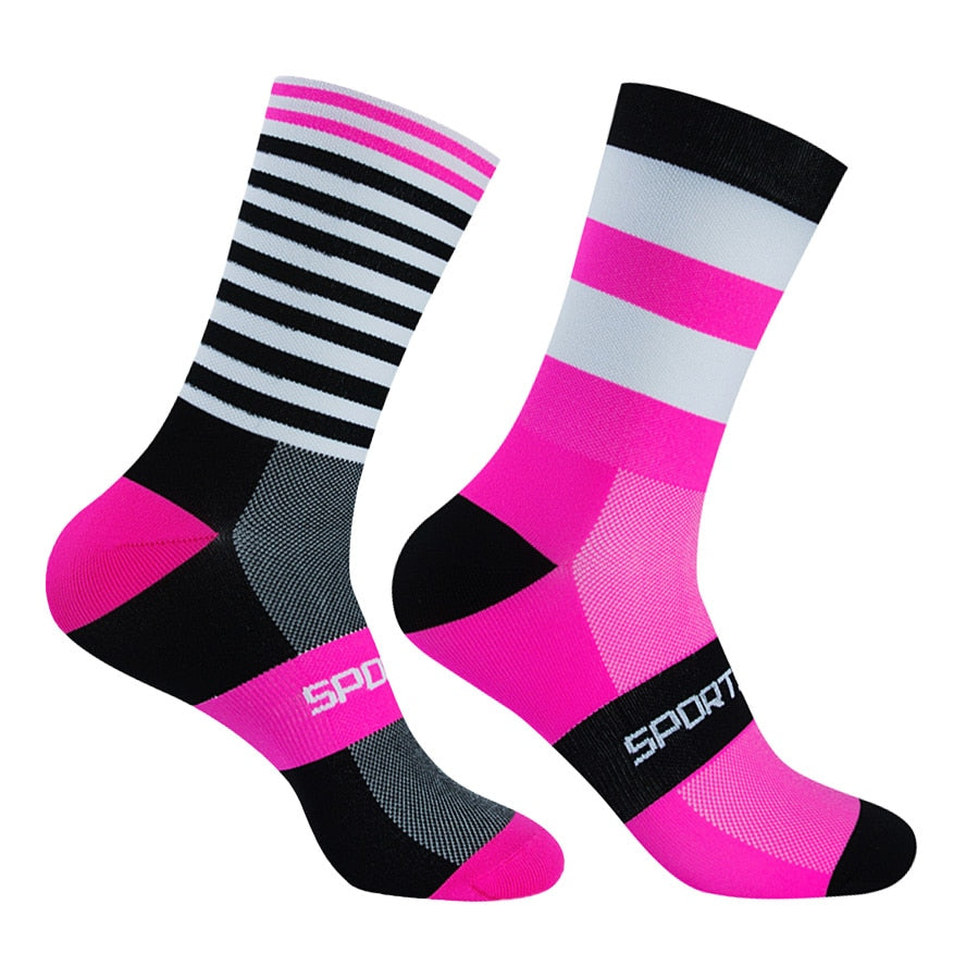 Chaussettes de sport unisexes colorées