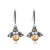 Boucles d'oreilles Abeille en Cristal