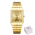 Montre-bracelet carrée en or de luxe
