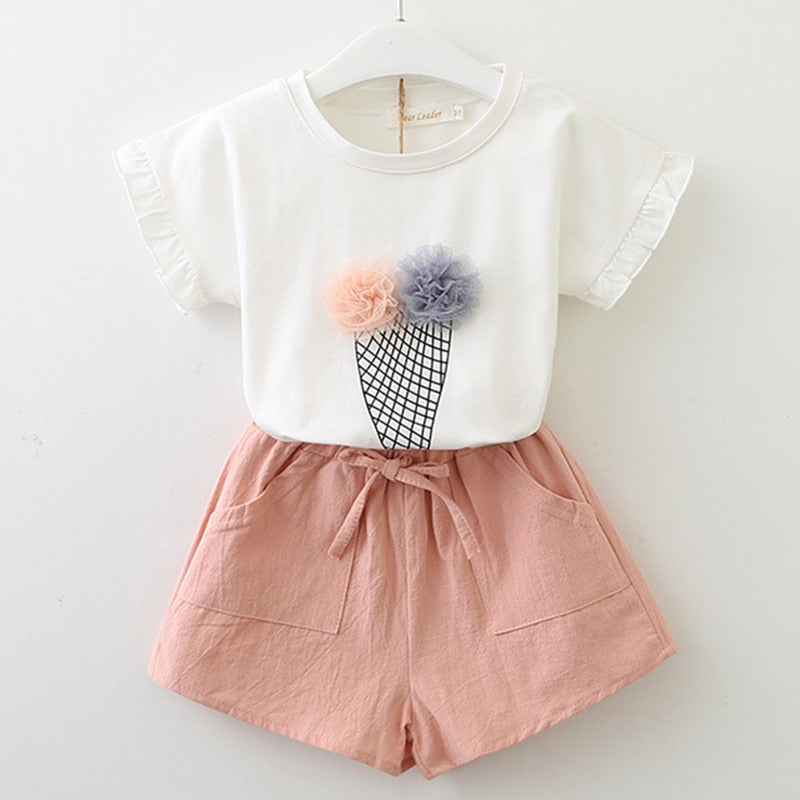Ensemble chemise et short pour enfants