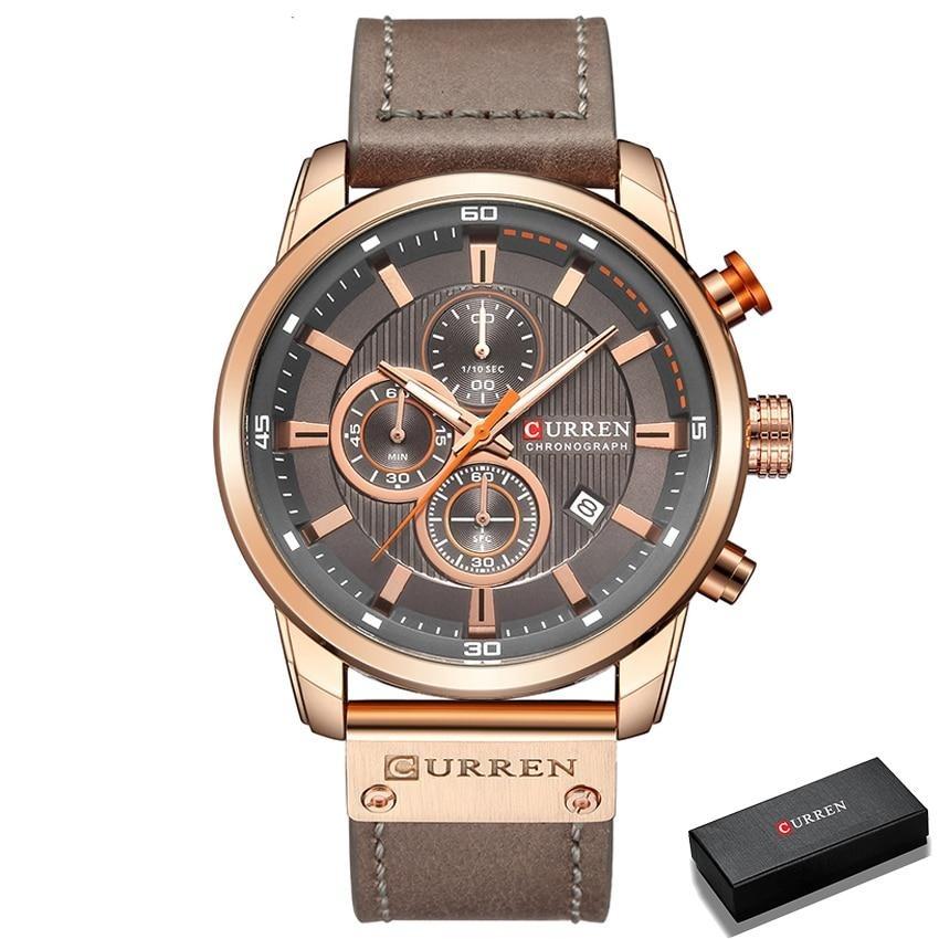 CURREN Chronographe Montre-bracelet pour homme