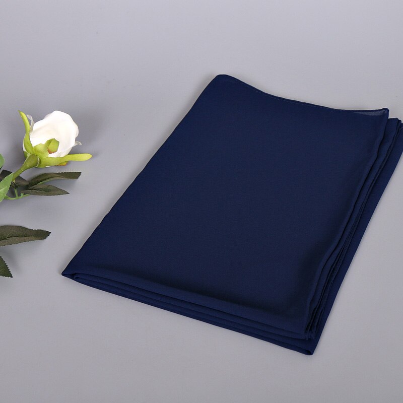 Hijab instantané en mousseline de soie à double boucle