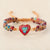 Bracelet tressé cœur de la passion