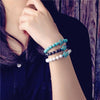 Bracelet tortue en perles de turquoise