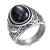 Bague vintage pour homme en pierre de turquoise
