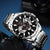 Curren 3 Cadrans Chronographe Montre-bracelet de luxe