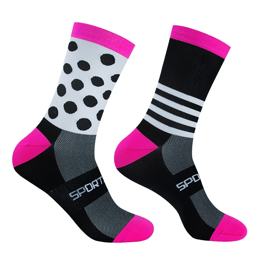 Chaussettes de sport unisexes colorées