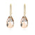 Boucles d'oreilles en cristal en forme de goutte d'eau