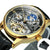 Forsining - Montre squelette pour hommes
