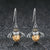Boucles d'oreilles Abeille en Cristal