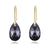 Boucles d'oreilles en cristal en forme de goutte d'eau