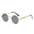 Lunettes de soleil Steampunk rondes en métal