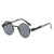 Lunettes de soleil Steampunk rondes en métal