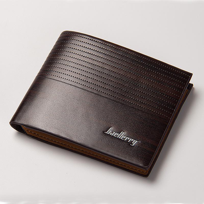 Portefeuille occasionnel en cuir PU pour hommes