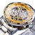 Montre mécanique rétro-squelette lumineuse