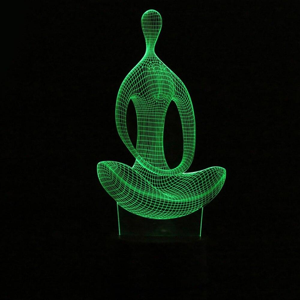 Lampe à illusion 3D pour le yoga