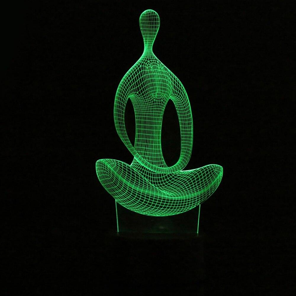 Lampe à illusion 3D pour le yoga