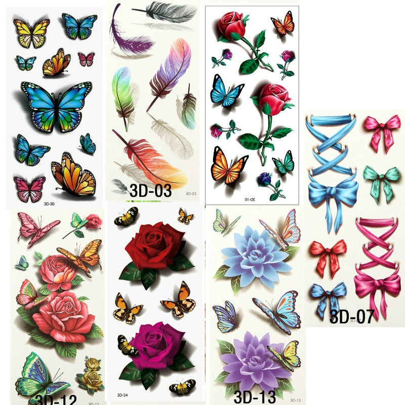 Autocollant de tatouage temporaire pour le corps