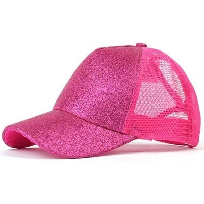 Casquette de baseball à chignon désordonné