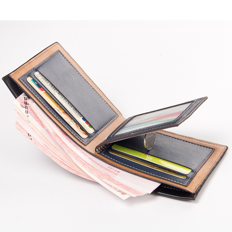 Portefeuille occasionnel en cuir PU pour hommes