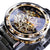 Montre mécanique rétro-squelette lumineuse