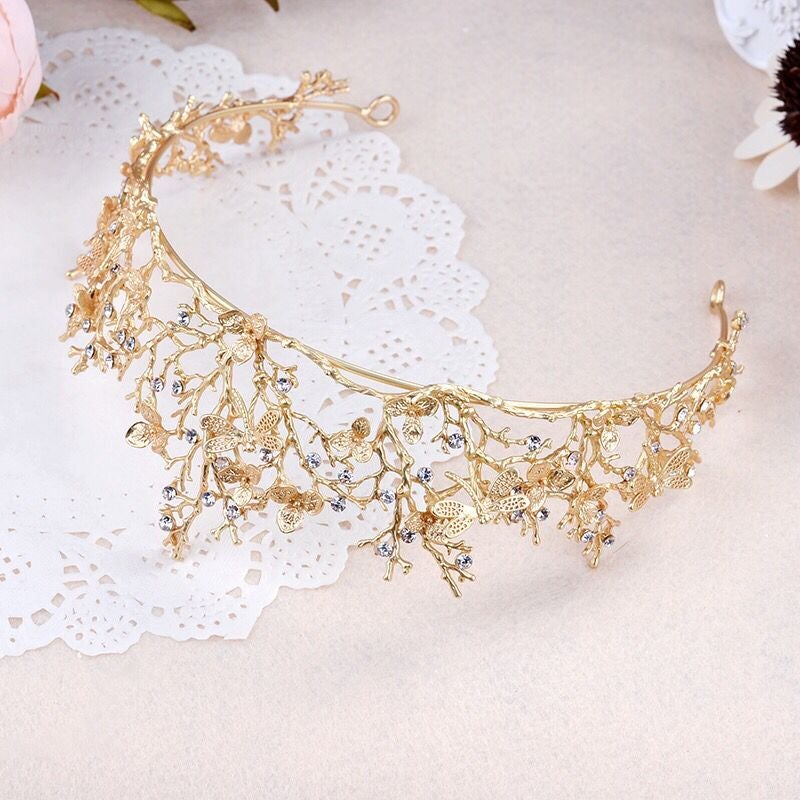 Couronne de cueilleur de bois libellule d'or