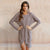 Robe enveloppante à manches longues