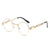Lunettes de soleil Steampunk rondes en métal