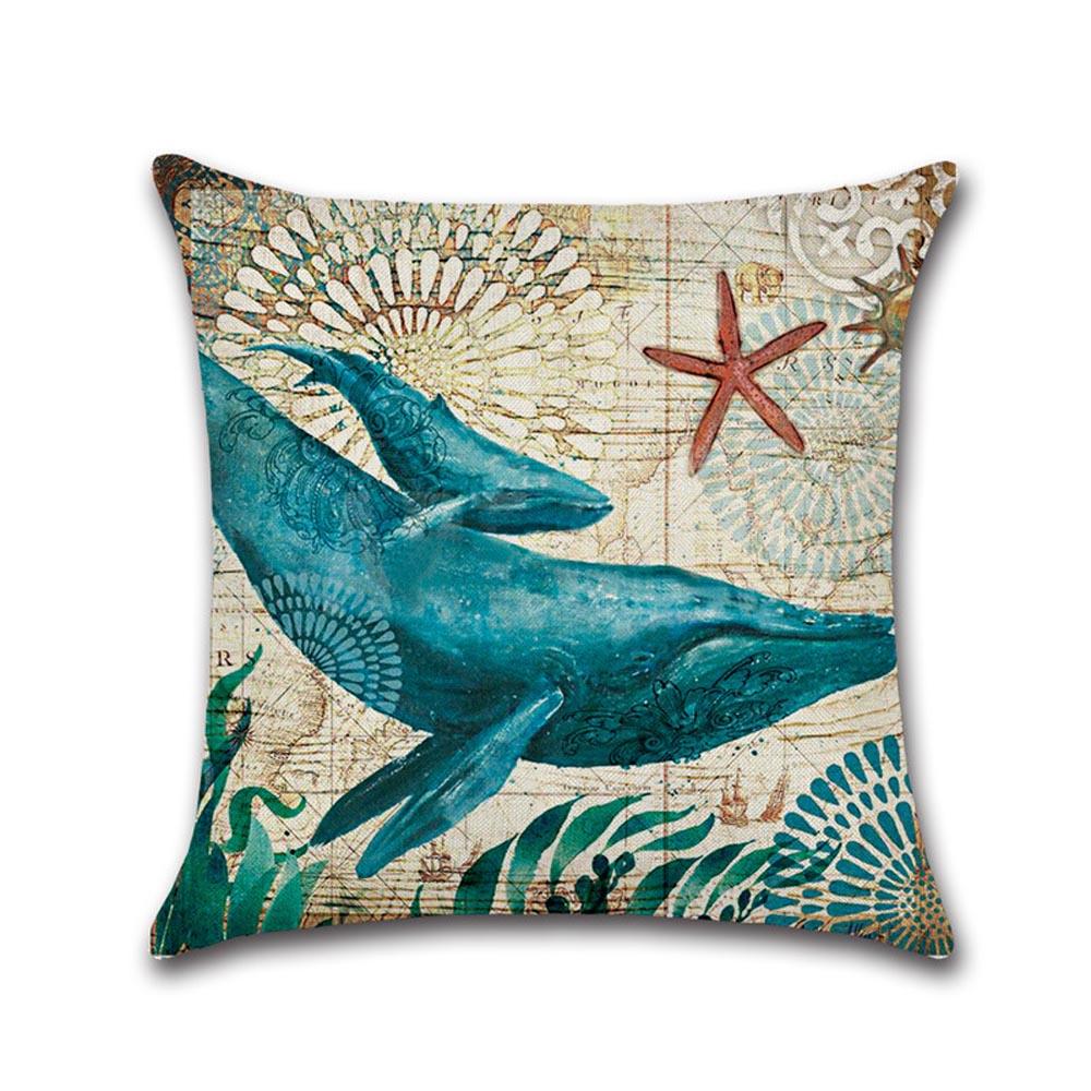 Taies d'oreiller imprimées sur le thème de l'océan