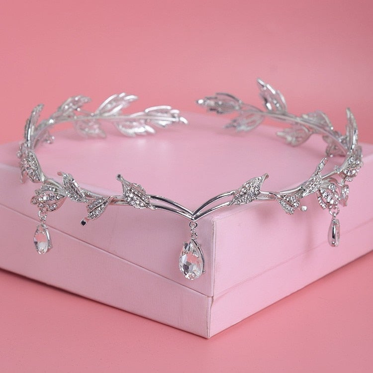 Couronne de luxe en cristal pour femme