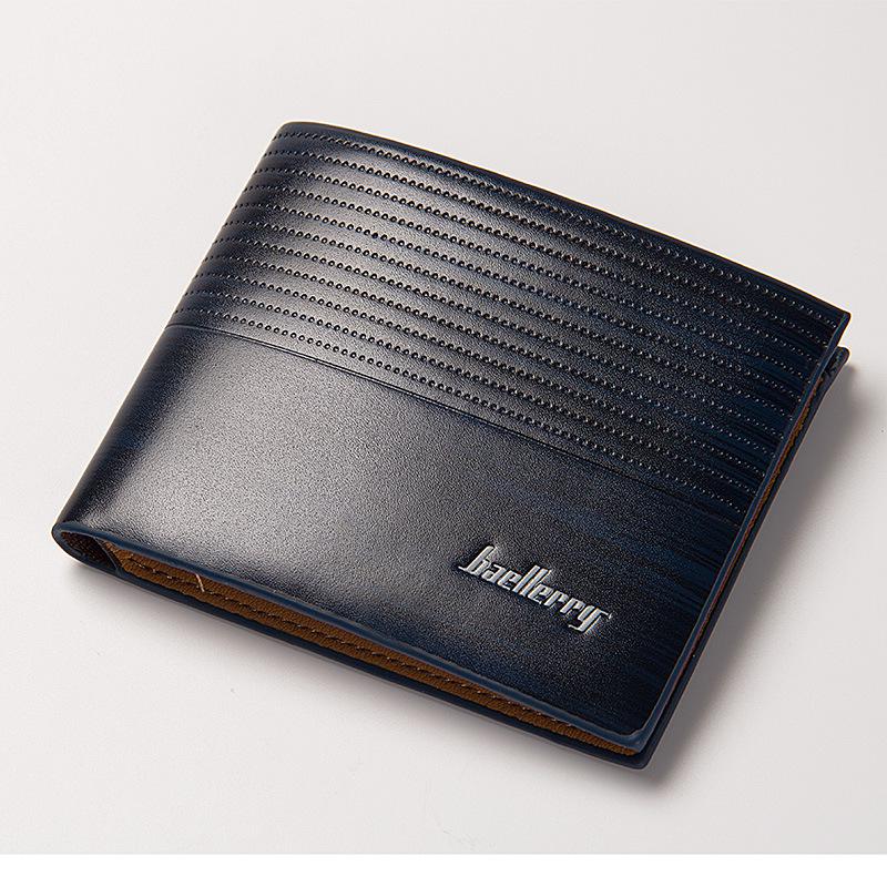 Portefeuille occasionnel en cuir PU pour hommes