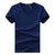 T-shirt col en V à coupe étroite pour hommes