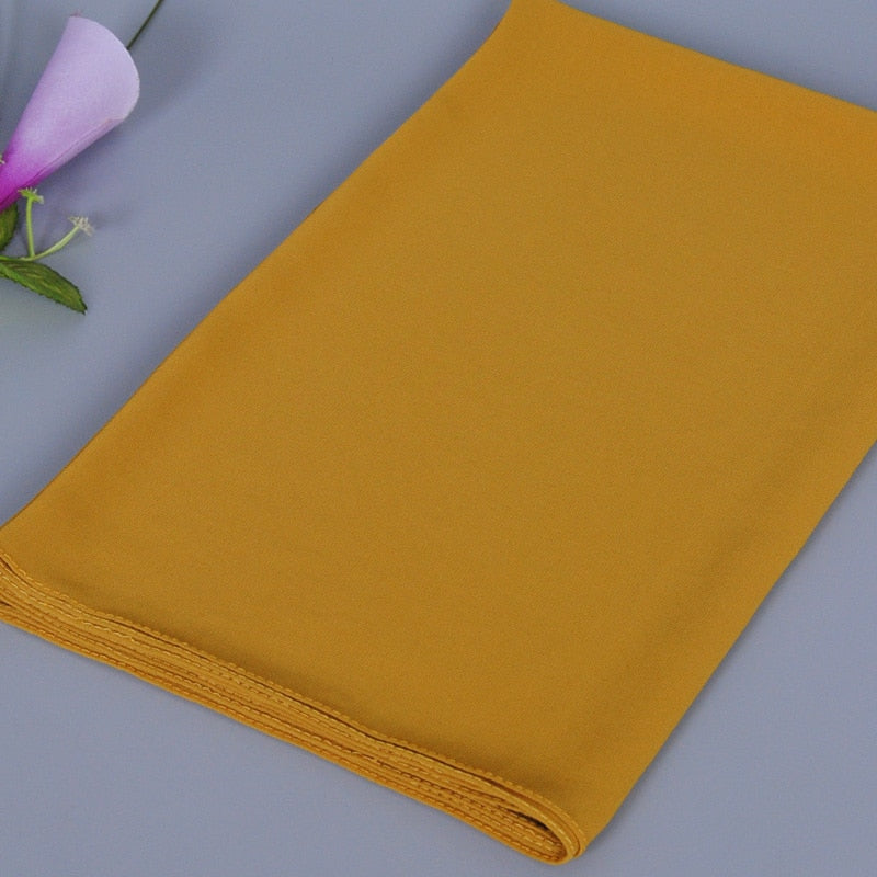 Hijab instantané en mousseline de soie à double boucle