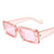 Lunettes de soleil rectangulaires vintage