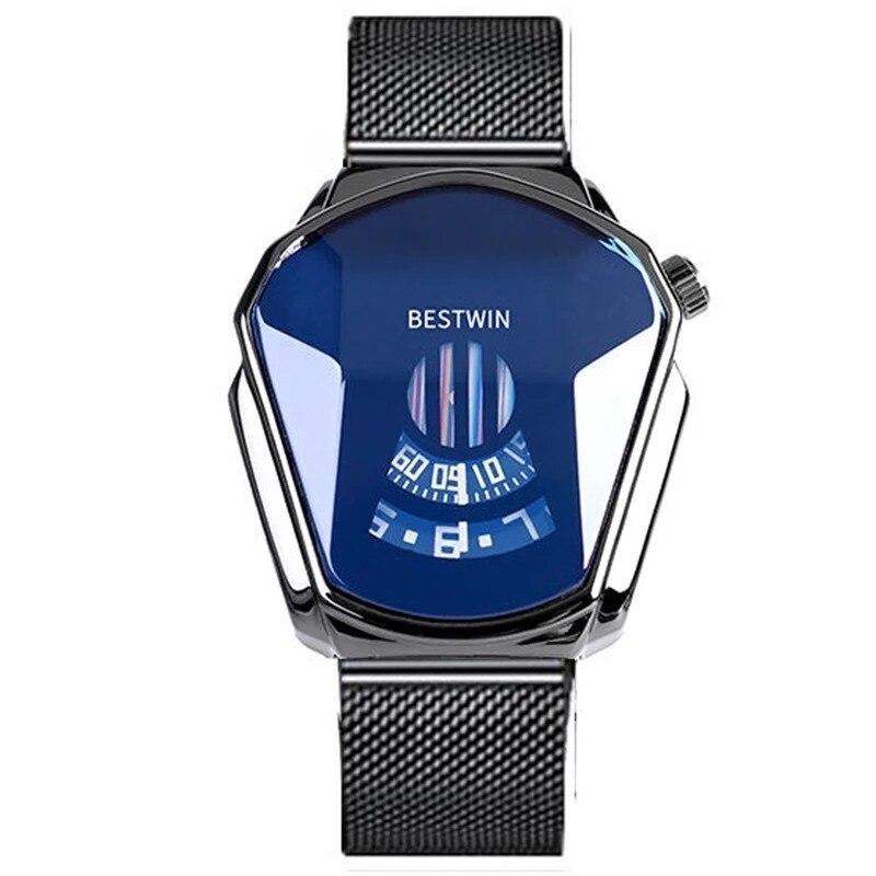 Montre-bracelet à quartz étanche style diamant